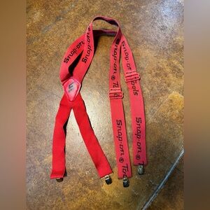 Snap-on red suspenders in excellent condition